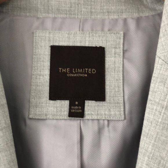 The Limited - gray blazer - size 8 - Picture 2 of 2